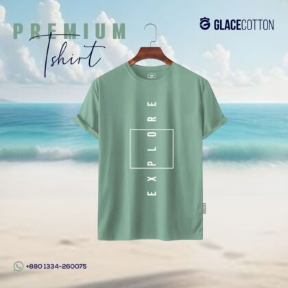 100% Cotton Casual T- Shirt For Men